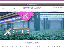 Tablet Screenshot of kindledgrowlights.com